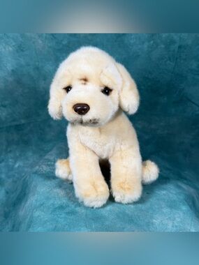 Geoffrey’s Toy Box Golden Labrador Puppy Dog Realistic Stuffed Animal Plush 9"